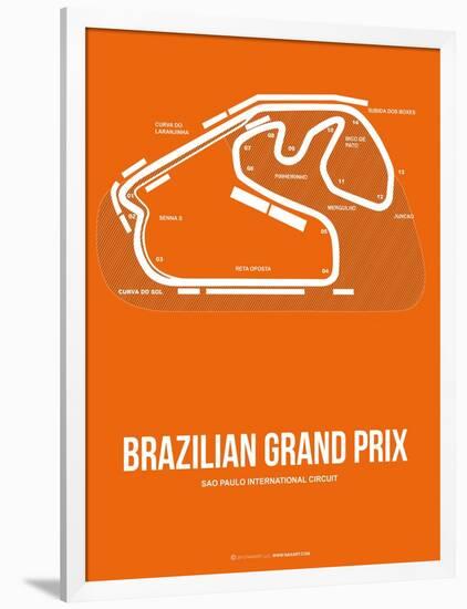 Brazilian Grand Prix 3-NaxArt-Framed Art Print