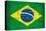 Brazilian Grunge Flag. A Flag Of Brazil With A Texture-TINTIN75-Stretched Canvas