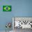 Brazilian Grunge Flag. A Flag Of Brazil With A Texture-TINTIN75-Art Print displayed on a wall