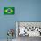 Brazilian Grunge Flag. A Flag Of Brazil With A Texture-TINTIN75-Mounted Art Print displayed on a wall