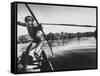 Brazilian Indian Fishing with a Bow and Arrow-Stan Wayman-Framed Stretched Canvas