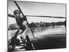 Brazilian Indian Fishing with a Bow and Arrow-Stan Wayman-Mounted Photographic Print