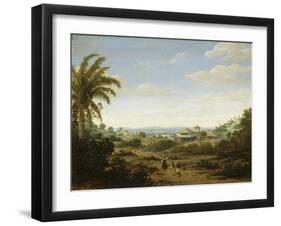 Brazilian Landscape by the River Senhor De Engenho-Frans Jansz Post-Framed Art Print