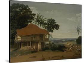 Brazilian Landscape with a Worker's House, c.1655-Frans Jansz Post-Stretched Canvas