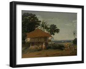 Brazilian Landscape with a Worker's House, c.1655-Frans Jansz Post-Framed Giclee Print