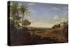 Brazilian Landscape with Sugar Mill, Armadillo and Snake, River Varzea-Post-Stretched Canvas