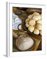 Brazilian Pao De Queijo, Cheese Bread, Brazil, South America-Tondini Nico-Framed Photographic Print