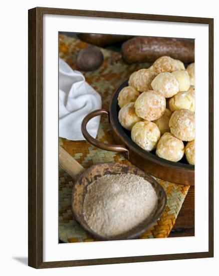 Brazilian Pao De Queijo, Cheese Bread, Brazil, South America-Tondini Nico-Framed Photographic Print