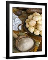 Brazilian Pao De Queijo, Cheese Bread, Brazil, South America-Tondini Nico-Framed Photographic Print