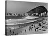 Brazilian Residents Relaxing at the Copacabana Beach-null-Stretched Canvas