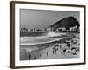 Brazilian Residents Relaxing at the Copacabana Beach-null-Framed Photographic Print