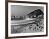 Brazilian Residents Relaxing at the Copacabana Beach-null-Framed Photographic Print