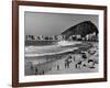 Brazilian Residents Relaxing at the Copacabana Beach-null-Framed Photographic Print