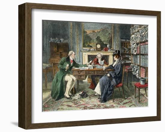 Breach of Promise, Published 1895-Walter Dendy Sadler-Framed Giclee Print