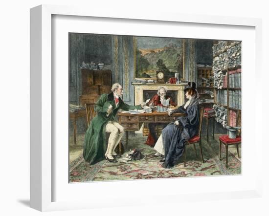 Breach of Promise, Published 1895-Walter Dendy Sadler-Framed Giclee Print