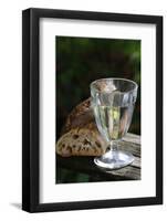 Bread and a glass of water during Lent, France-Godong-Framed Photographic Print