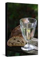 Bread and a glass of water during Lent, France-Godong-Stretched Canvas