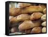 Bread and Baguettes in Boulangerie in Town Centre, Lille, Flanders, Nord, France-David Hughes-Framed Stretched Canvas
