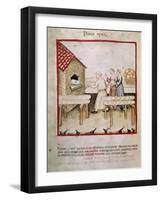 Bread Baking from Theatrum Sanitatis-null-Framed Giclee Print