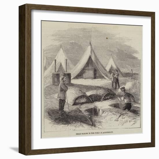 Bread-Baking in the Field at Aldershott-null-Framed Giclee Print