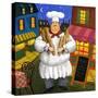 Bread Chef Master-Frank Harris-Stretched Canvas