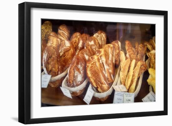 Bread in a Bakery Window-Cora Niele-Framed Giclee Print