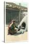 Bread Making, Tesuque Pueblo-null-Stretched Canvas