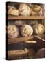 Bread on Shelves at a Baker's-Joerg Lehmann-Stretched Canvas