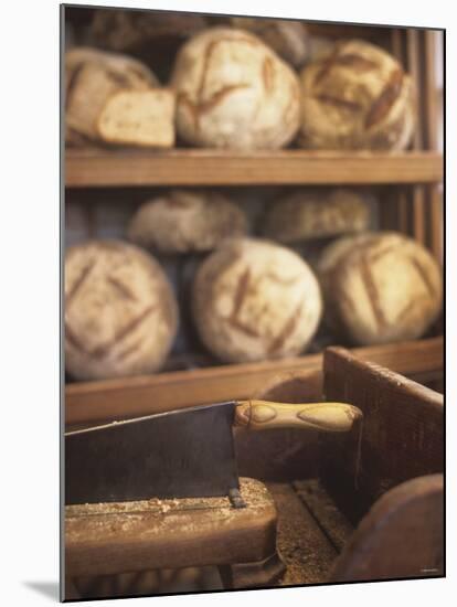 Bread on Shelves at a Baker's-Joerg Lehmann-Mounted Photographic Print