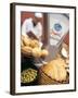 Bread, Rolls and Olives in a Moroccan Shop-Jean Cazals-Framed Photographic Print