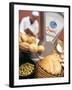 Bread, Rolls and Olives in a Moroccan Shop-Jean Cazals-Framed Photographic Print