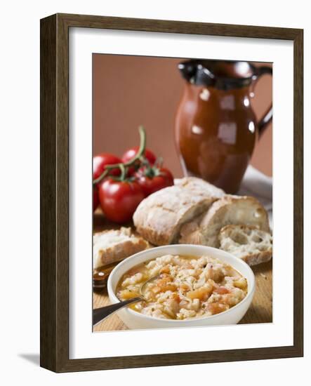 Bread Soup with Tomatoes-null-Framed Photographic Print