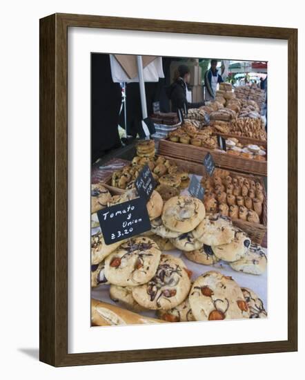 Bread Stall at the Italian Market at Walton-On-Thames, Surrey, England, United Kingdom, Europe-Hazel Stuart-Framed Photographic Print
