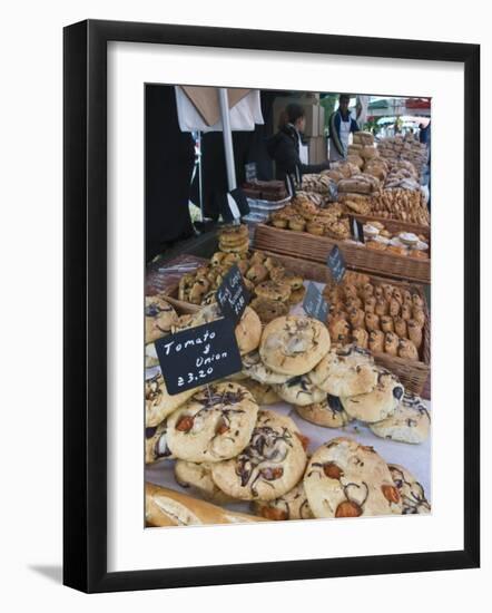 Bread Stall at the Italian Market at Walton-On-Thames, Surrey, England, United Kingdom, Europe-Hazel Stuart-Framed Photographic Print