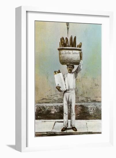 Bread Vendor-null-Framed Art Print