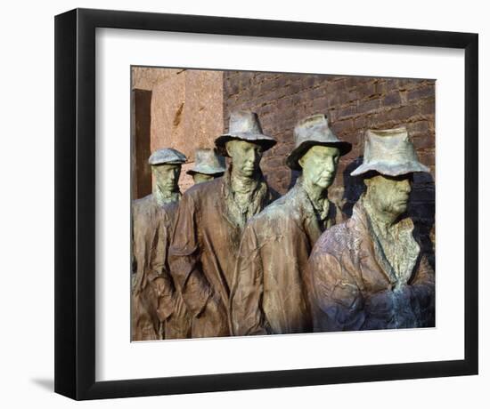 Breadline, F.D.R. Memorial, Washington, D.C.-Carol Highsmith-Framed Art Print