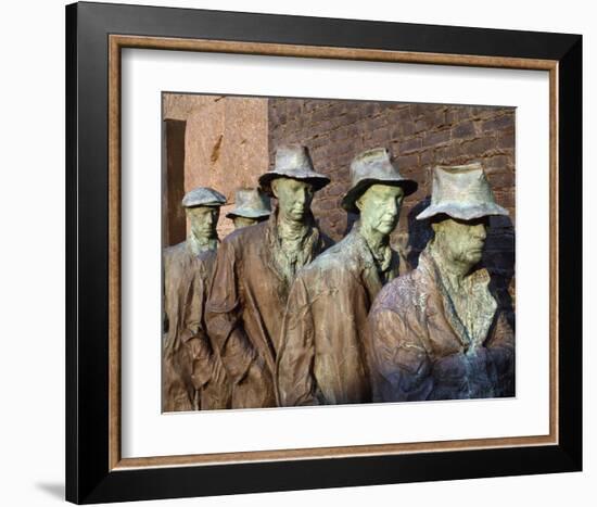 Breadline, F.D.R. Memorial, Washington, D.C.-Carol Highsmith-Framed Art Print