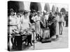 Breadline in Los Angeles Serving Soup and Bread-null-Stretched Canvas