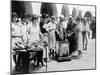 Breadline in Los Angeles Serving Soup and Bread-null-Mounted Photo