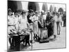 Breadline in Los Angeles Serving Soup and Bread-null-Mounted Photo