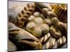 Breads Including Kugelhopfs, Pretzels and Plaited Bread, Alsace, France-John Miller-Mounted Photographic Print