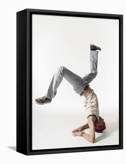 Break dancer-Erik Isakson-Framed Stretched Canvas