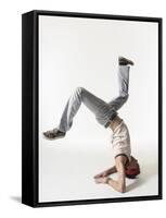 Break dancer-Erik Isakson-Framed Stretched Canvas