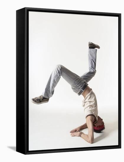 Break dancer-Erik Isakson-Framed Stretched Canvas