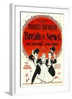 Break The News, Maurice Chevalier, June Knight, Jack Buchanan, 1938-null-Framed Art Print