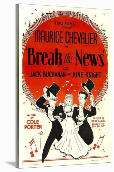 Break The News, Maurice Chevalier, June Knight, Jack Buchanan, 1938-null-Stretched Canvas