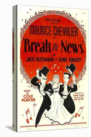 Break The News, Maurice Chevalier, June Knight, Jack Buchanan, 1938-null-Stretched Canvas