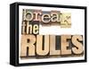 Break the Rules - Refuse to Conform-PixelsAway-Framed Stretched Canvas