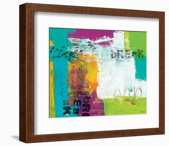 Break the Wall-Lucy Cloud-Framed Art Print