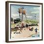 "Break Time", August 10, 1957-Ben Kimberly Prins-Framed Giclee Print